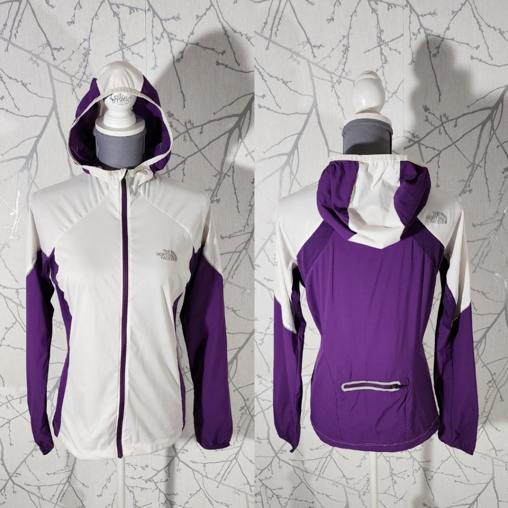 The North Face Flight Series Ivory & Purple Full Zip Hoodie